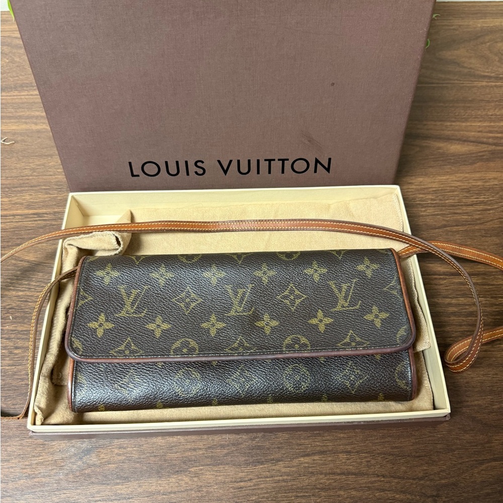 Louis Vuitton Brown and Tan Monogram Crossbody
